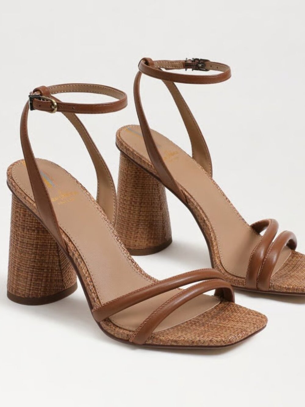 Sam Edelman | Kia Block Heel Brown Sandals - Picture 1 of 6